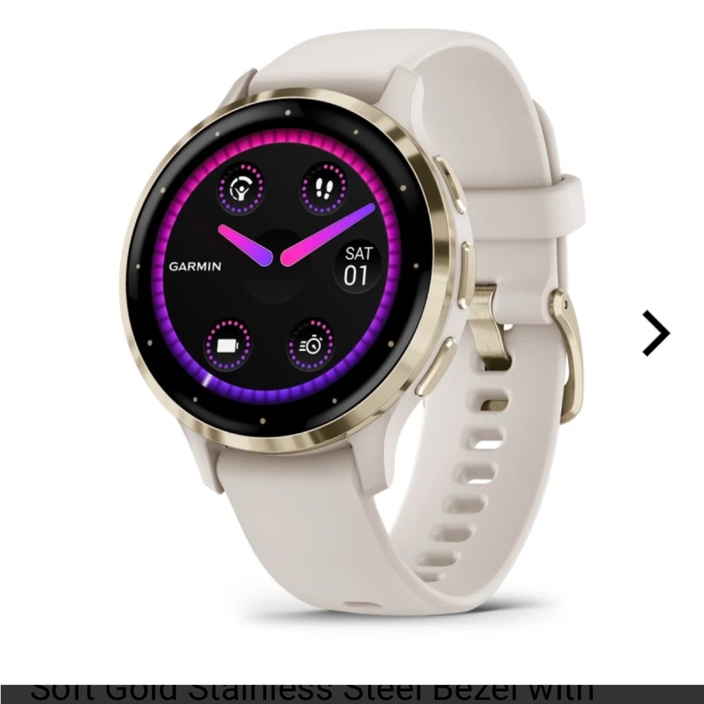 Garmin Venu S3 41MM gold and ivory